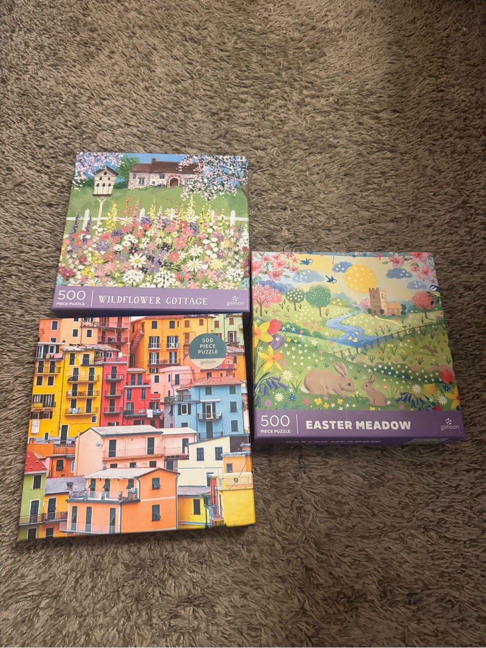 Bundle of 3 500 piece puzzles